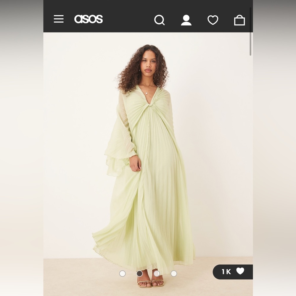 ASOS Light Green Maxi Dress